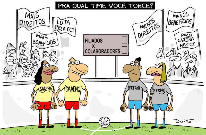 Charge do Duke: Você torce para qual time?